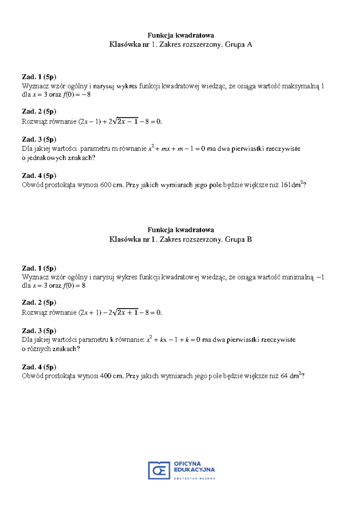 Sprawdzian J.polski Kl 2 Lo Zakres Rozszerzony www.studocu.com