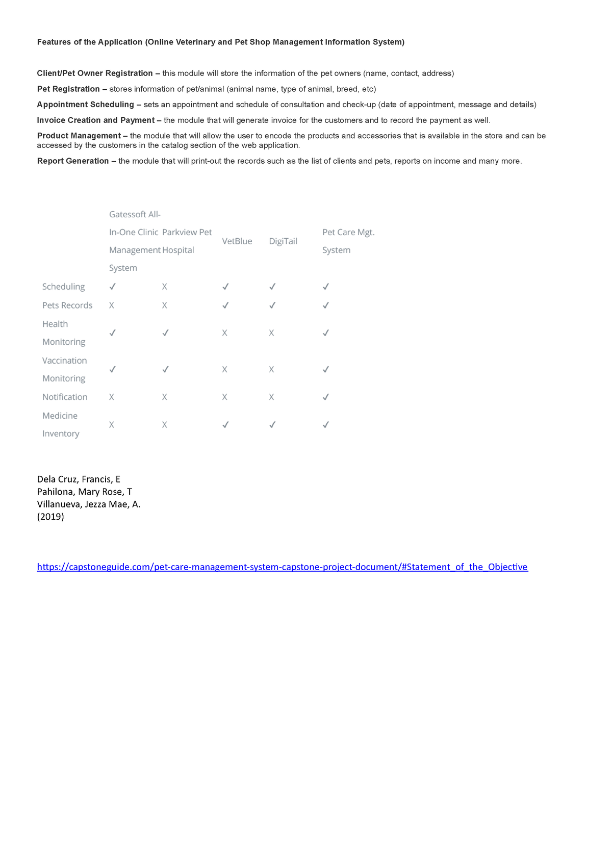 capstone project rrl example