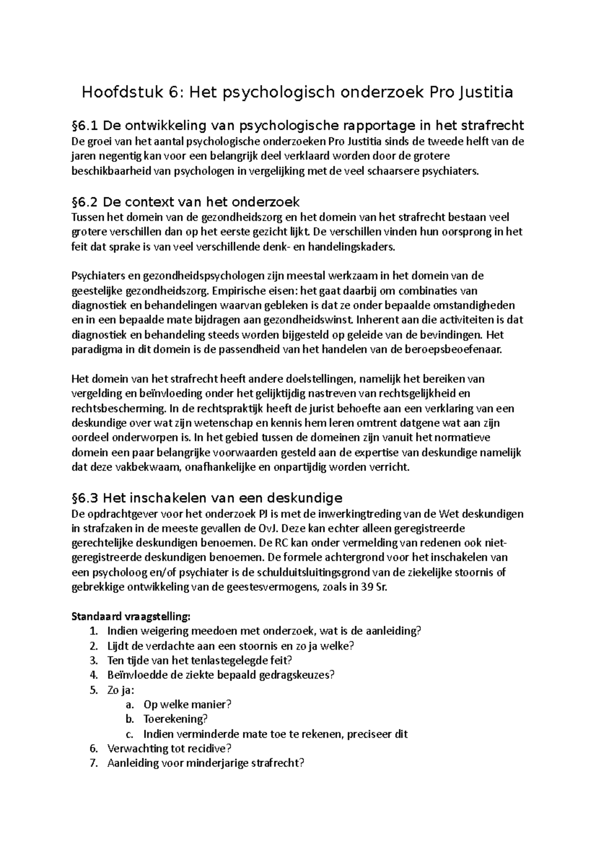 Samenvatting Boek Week 3 - Hoofdstuk 6: Het Psychologisch Onderzoek Pro ...