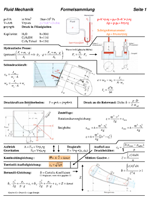 Aufgabensammlung Fluidmechanik Hydrodynamik - Fachgebiet Fluidmechanik ...