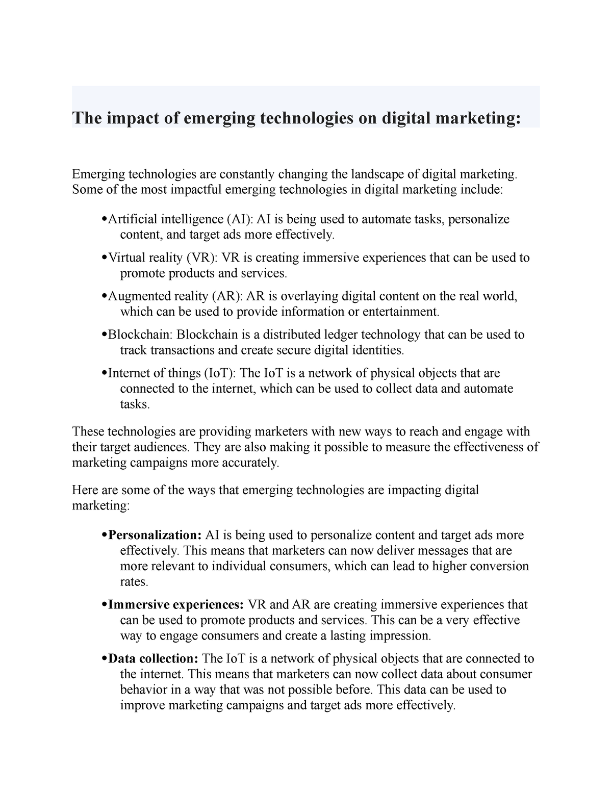 research paper on impact of digital marketing