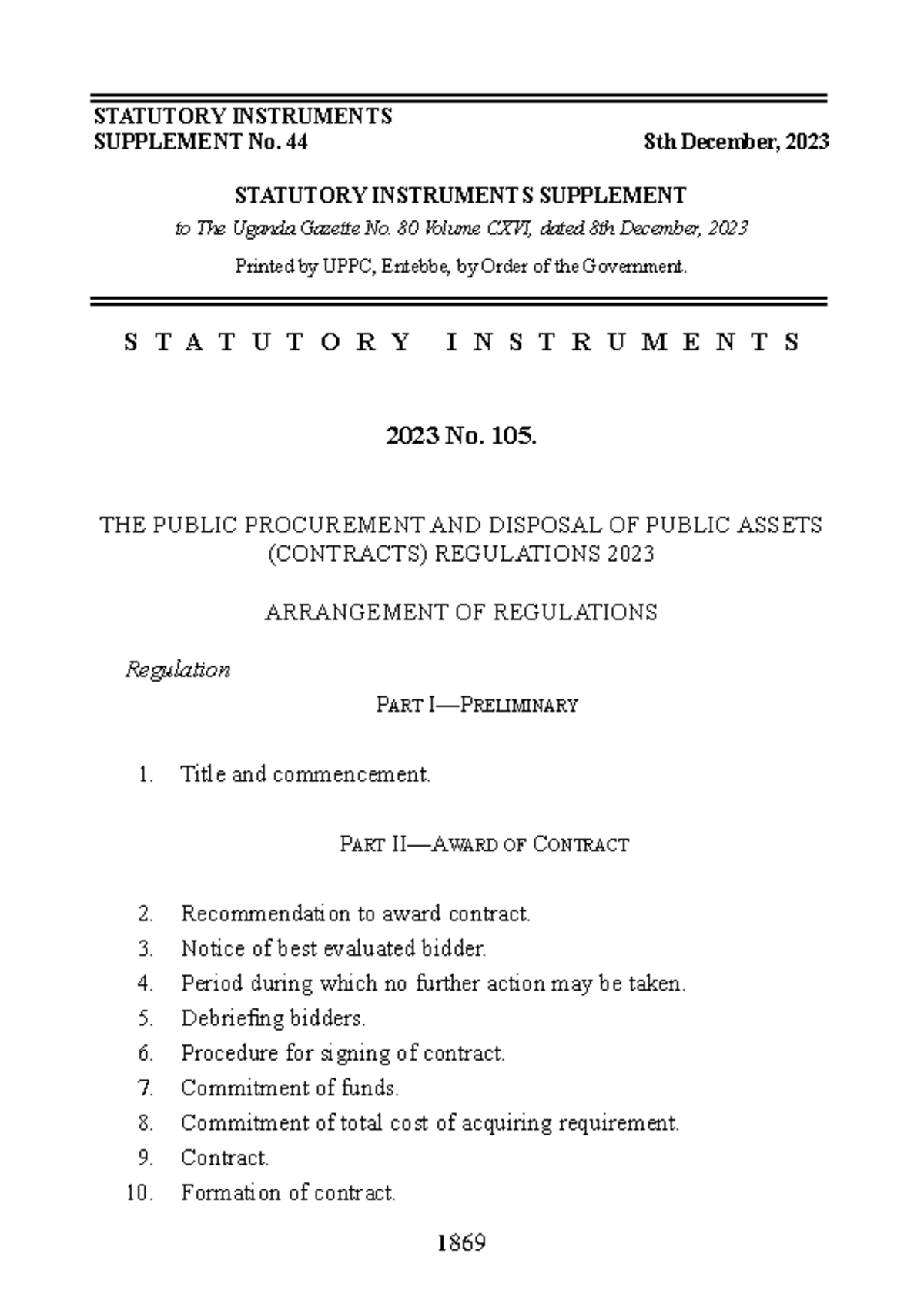 THE- Public- Procurement-AND- Disposal-OF- Public- Assets- Contracts ...