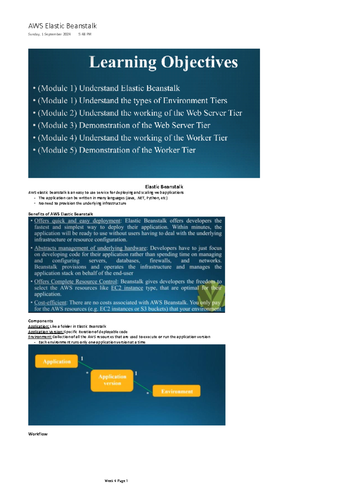AWS Elastic Beanstalk Week 4 Notes - Elastic Beanstalk AWS elastic ...