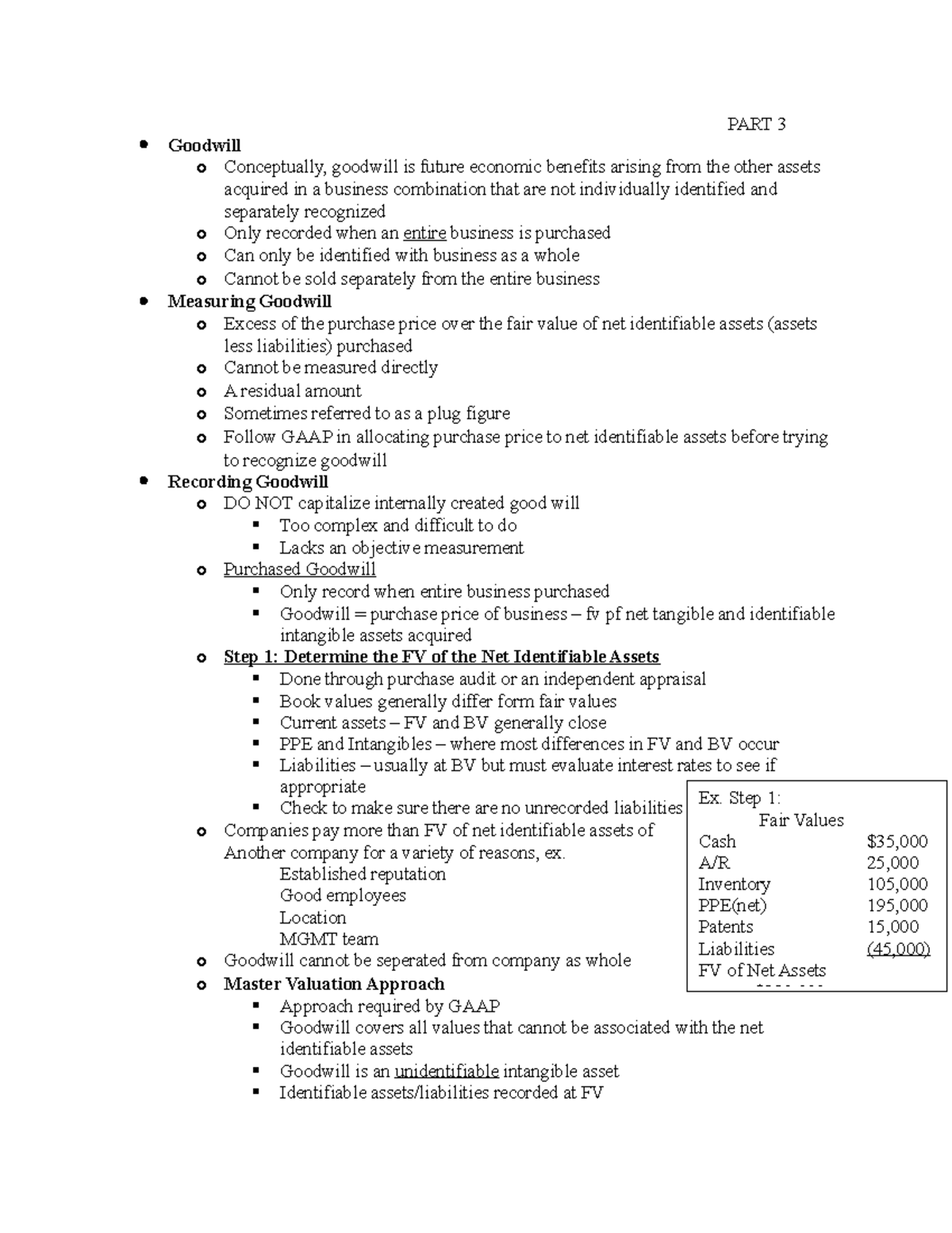 ACCT 302 CH 11 PT 3 Chapter 11 intangible assets part 3 Goodwill