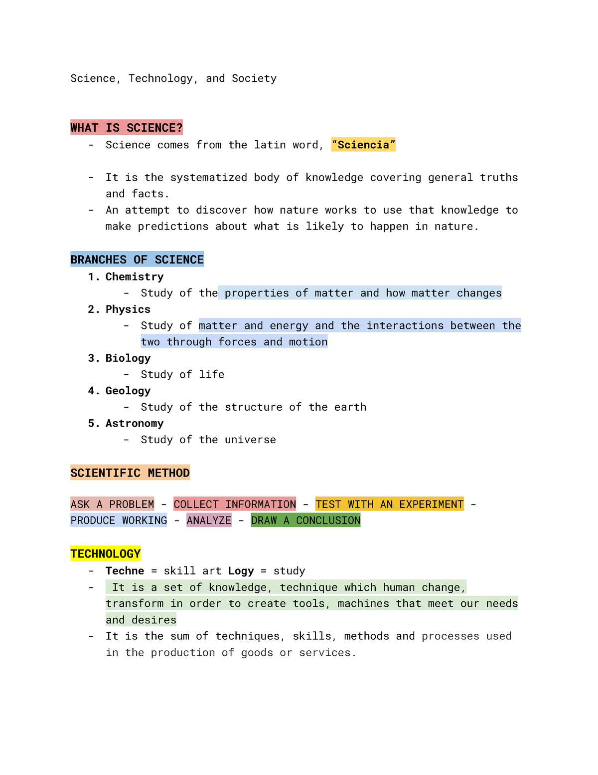 Science Technology And Society - Science, Technology, And Society WHAT ...