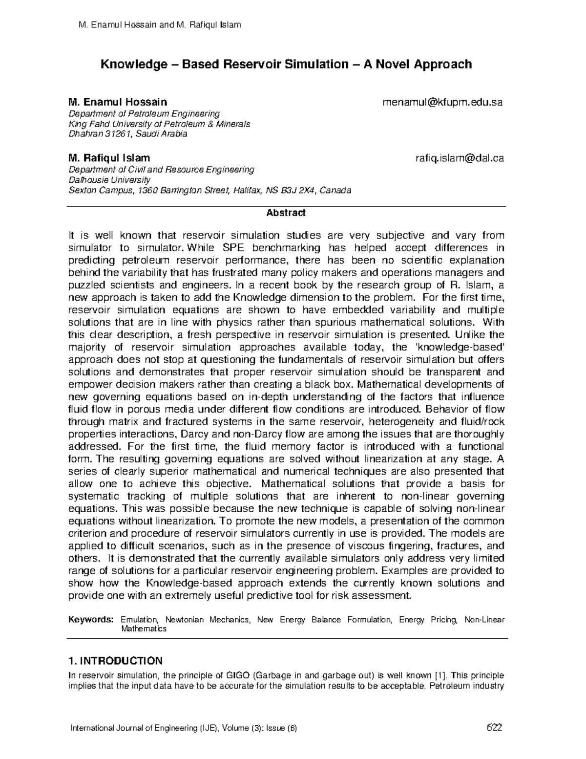 L05a - Knowledge – Based Reservoir Simulation – A Novel Approach M ...