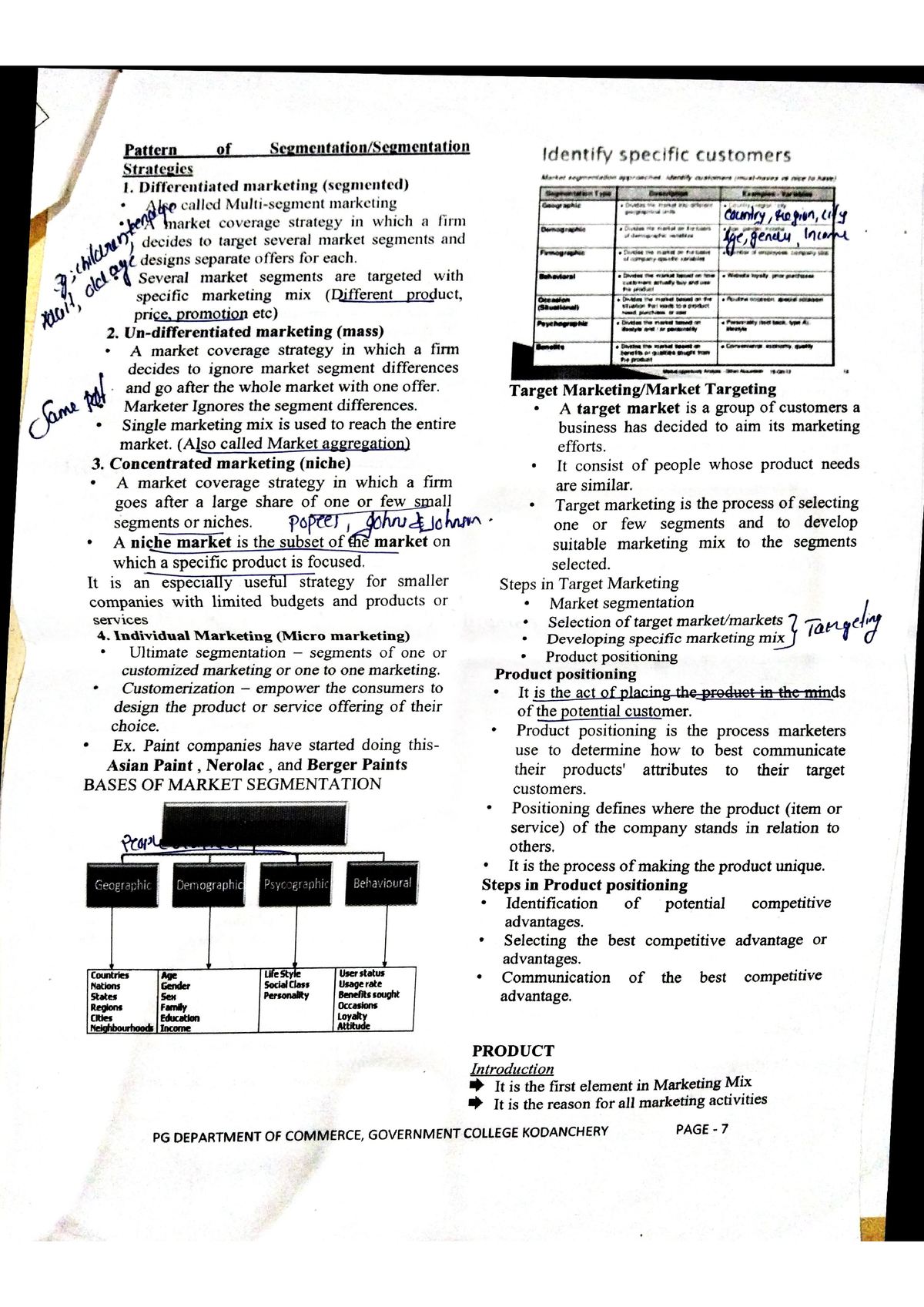 Marketing Management Part 1 - Studocu