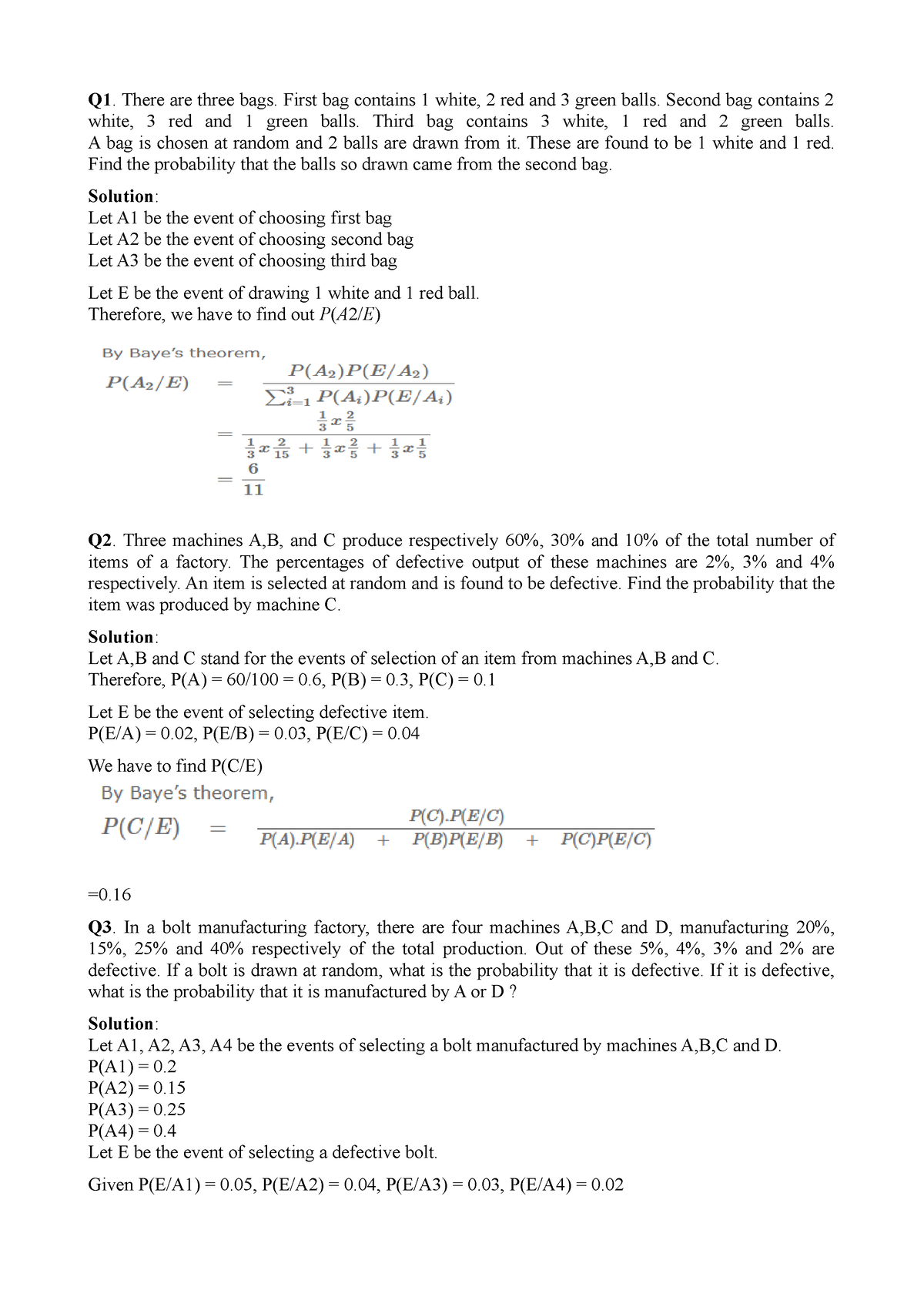 Bayes Theorem Problems Computer Science AKTU Studocu   Thumb 1200 1697 