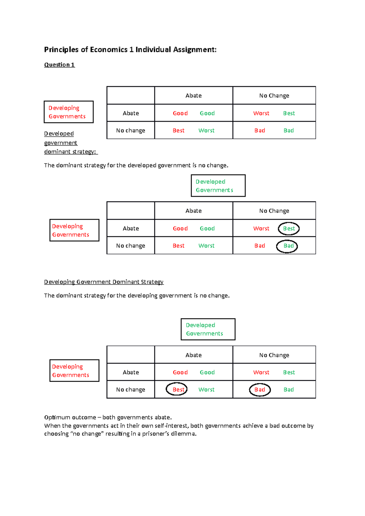 Flynn Winckel Economics Assignment 1 actual - Principles of Economics 1 ...