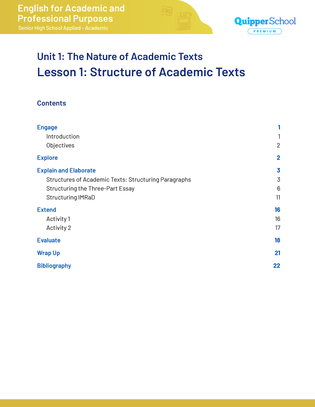 EAPP Unit 1 - Lesson 1 - EAPP - Unit 1: The Nature Of Academic Texts ...