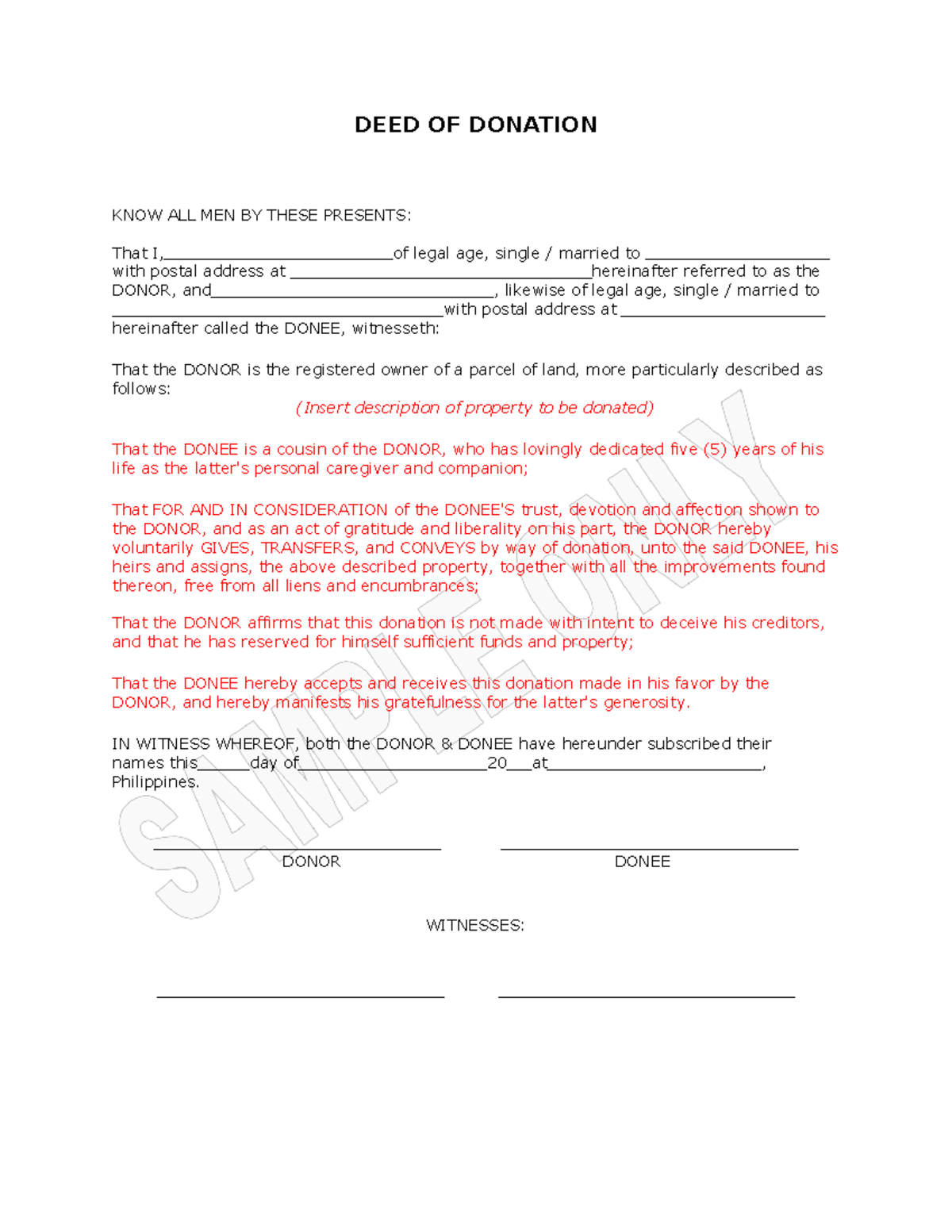 Is Notarized Gift Deed Valid