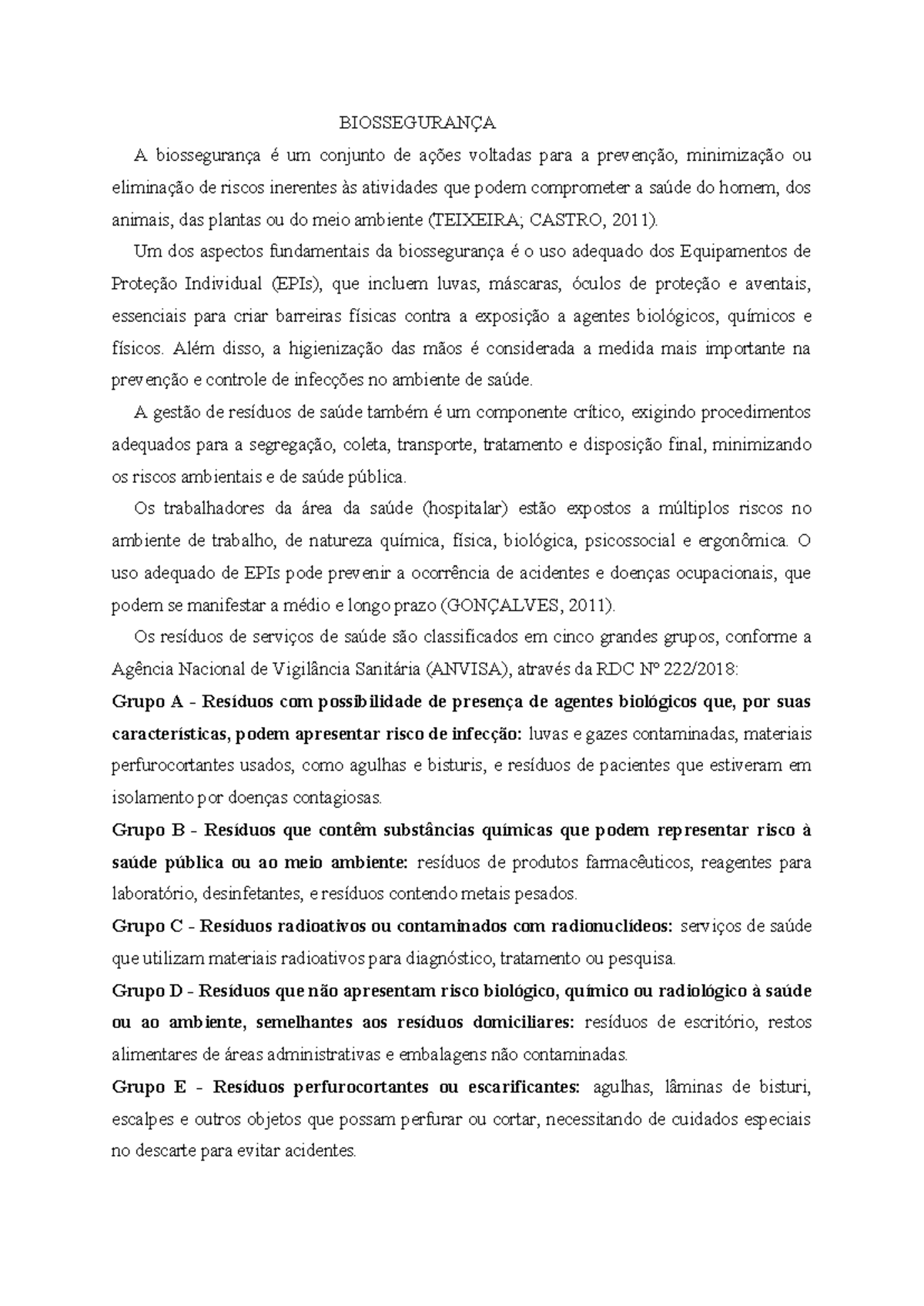EPI's - Principais aspectos da biossegurança que os profissionais de ...