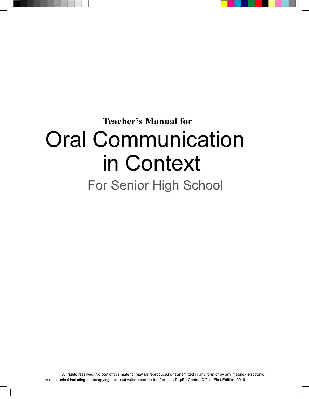 Oral-communication-in-context-tg-for-shs-1 compress - Teacher’s Manual ...