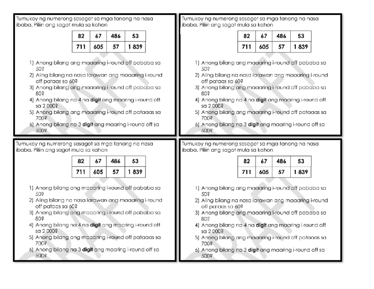 Seatwork (round Off) - Multigrade Lesson Plan In Mathematics - Studocu