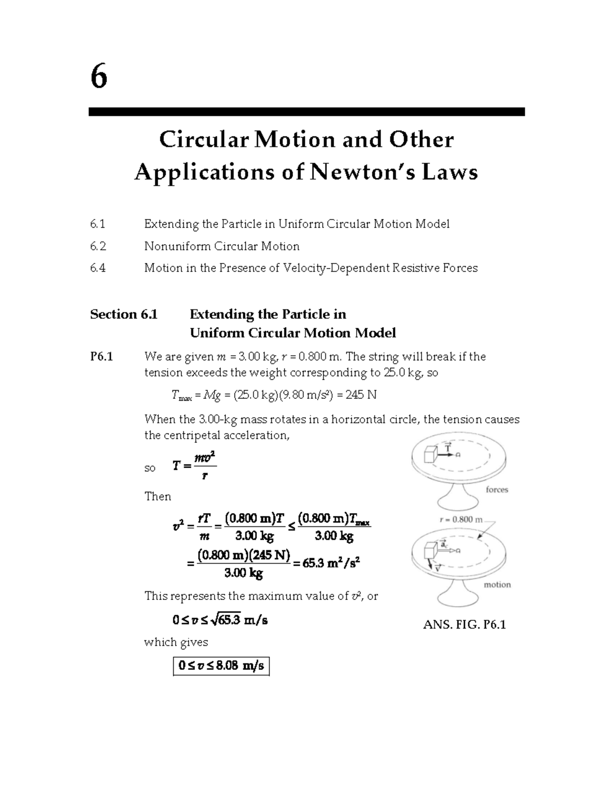 Chapter 6-EOC Solutions - 6 Circular Motion and Other Applications of ...