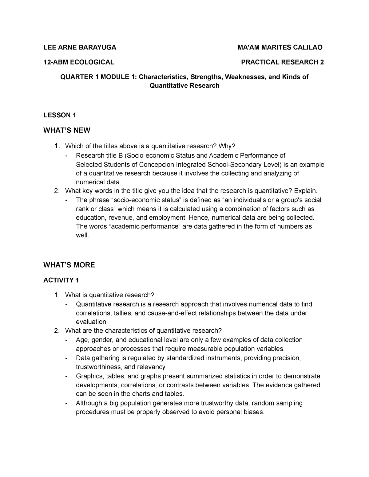 practical-research-2-module-1-characteristics-strengths-weaknesses-and-kinds-of-quantitative