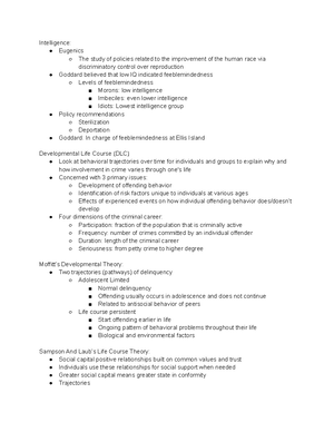 Criminology CH01 - Summary Criminological Theory: a Brief Introduction ...