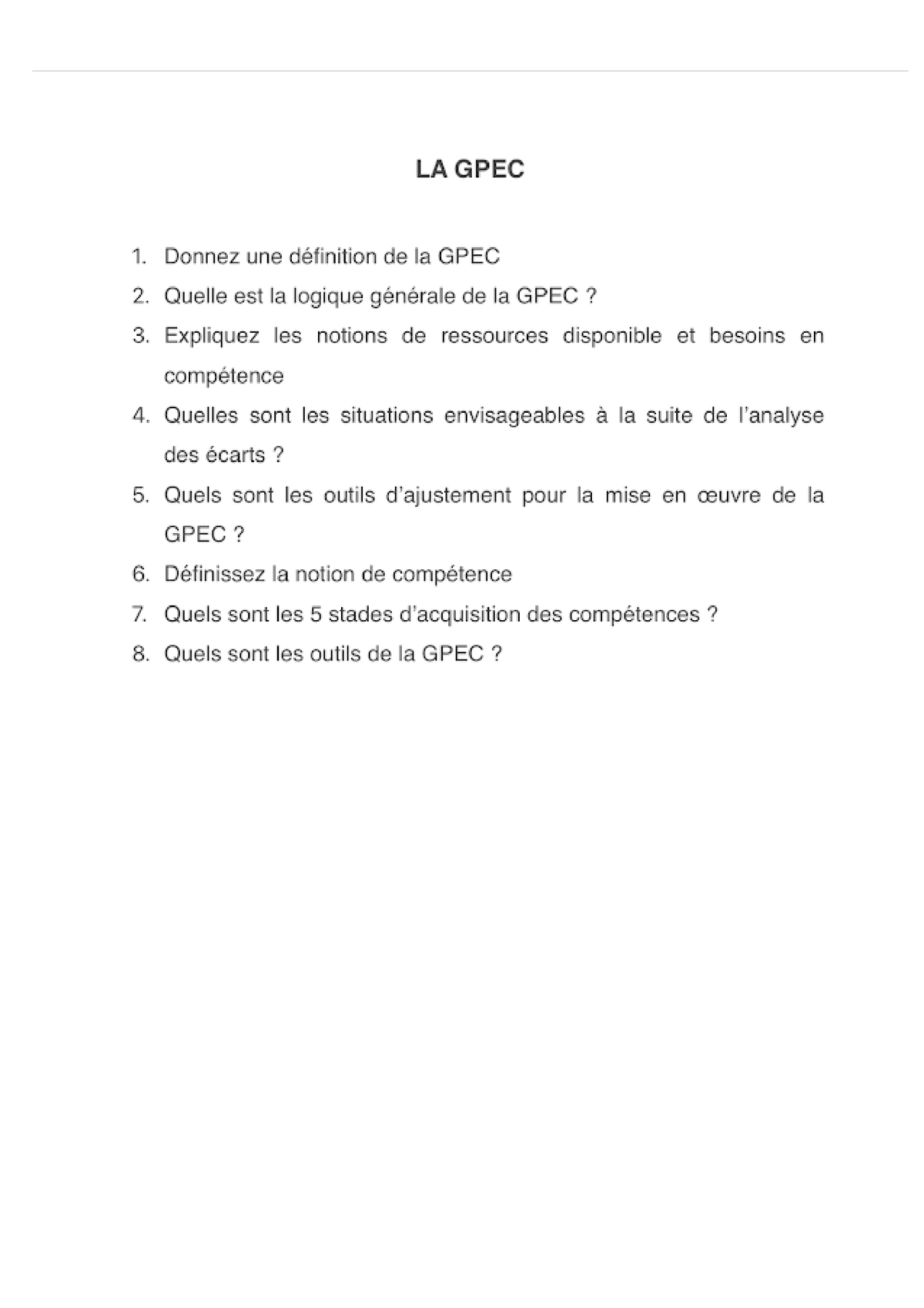 La Gestion Pr Ã©visionnelle Des Emplois Et Des Comp Ã©tences - La ...