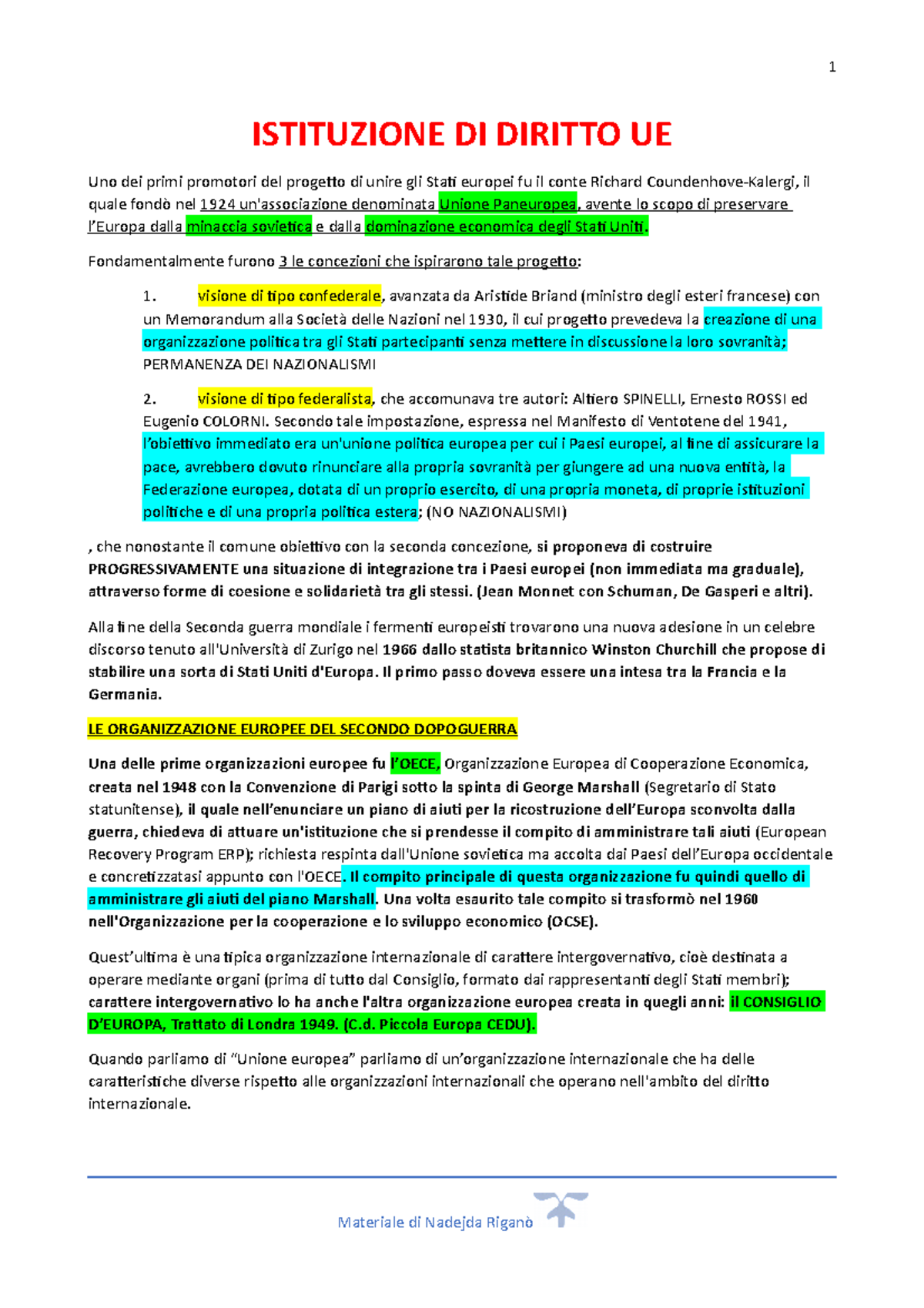 Scienze Internazionali E Istituzioni Europee Sie
