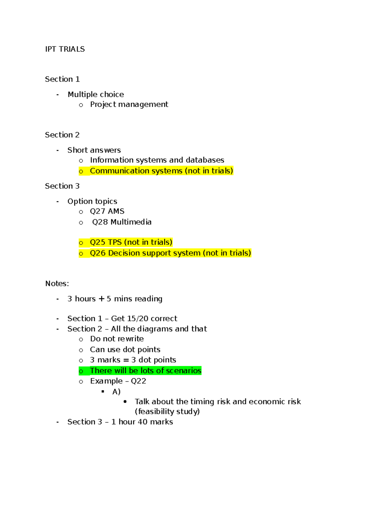 IPT Trials - words words words words words words words words words ...