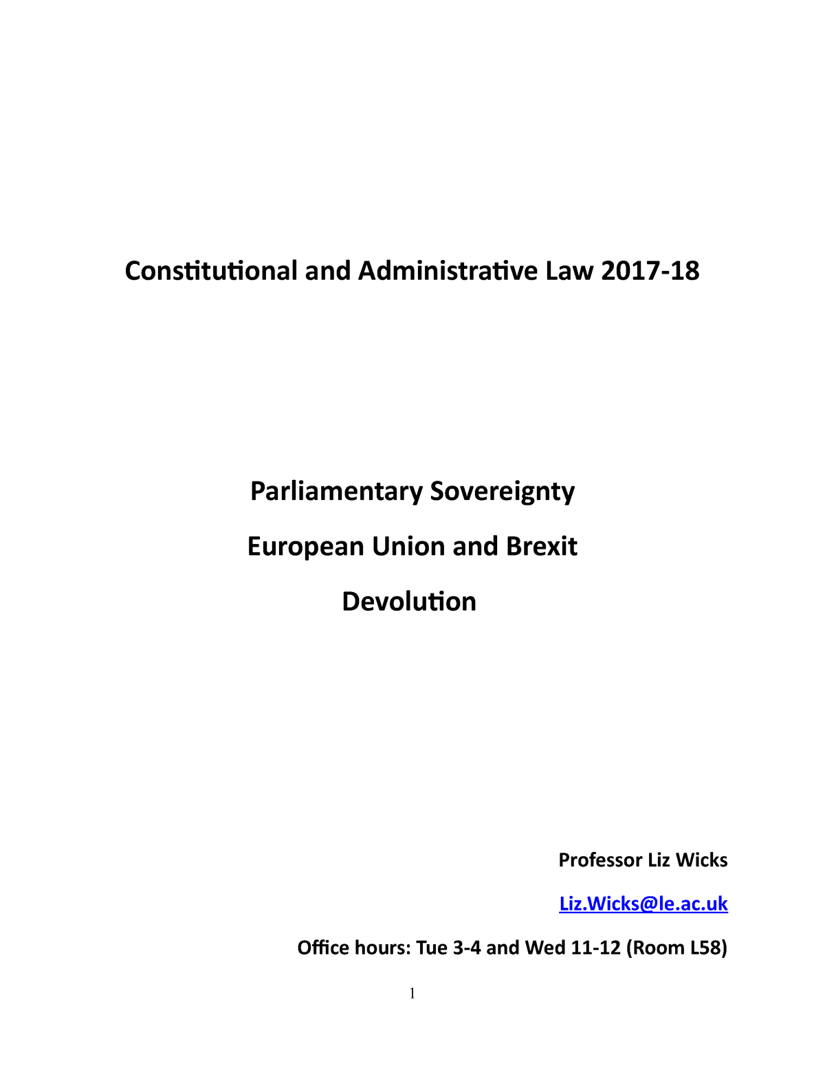 brexit and parliamentary sovereignty essay