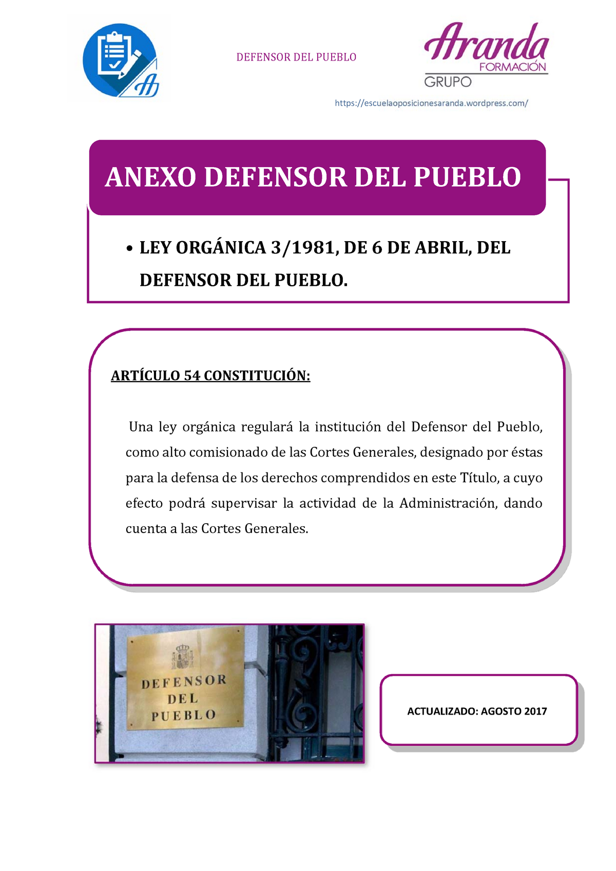 Anexo-Defensor Del Pueblo - Escuelaoposicionesaranda.wordpress/ • LEY ...