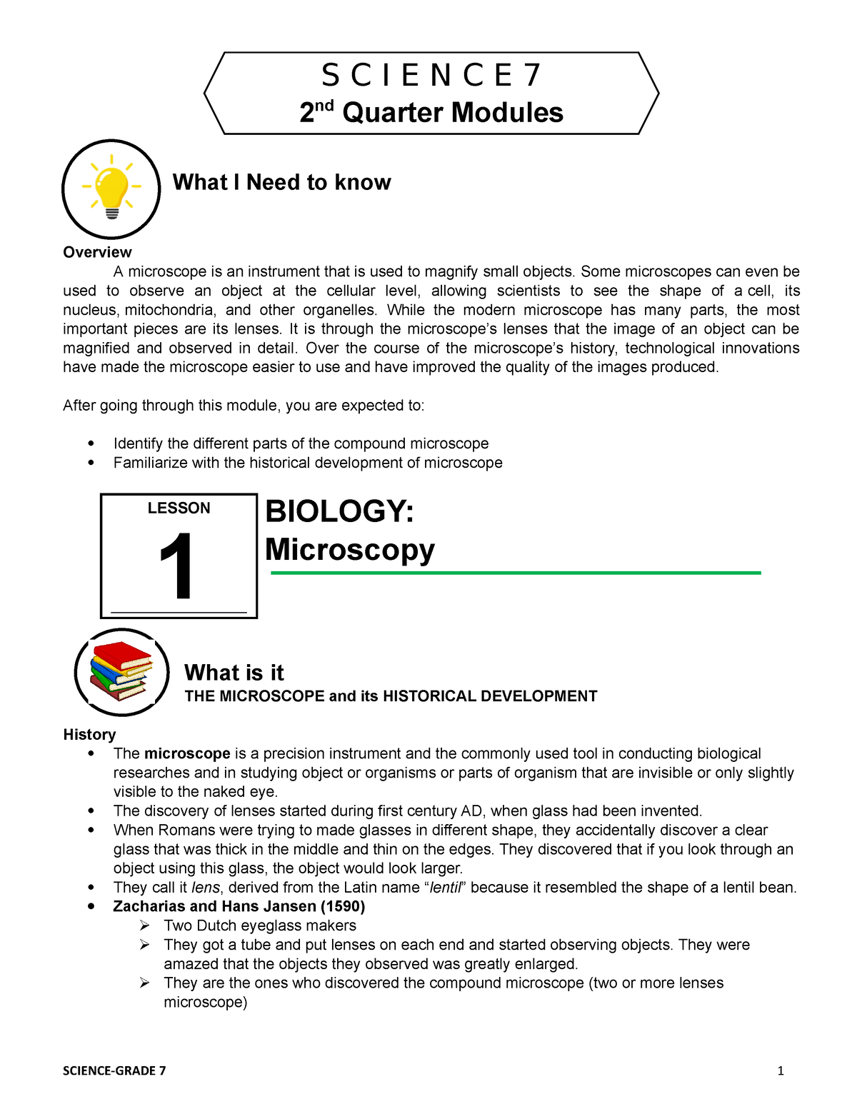 Grade 7 Science Module 2   Studocu