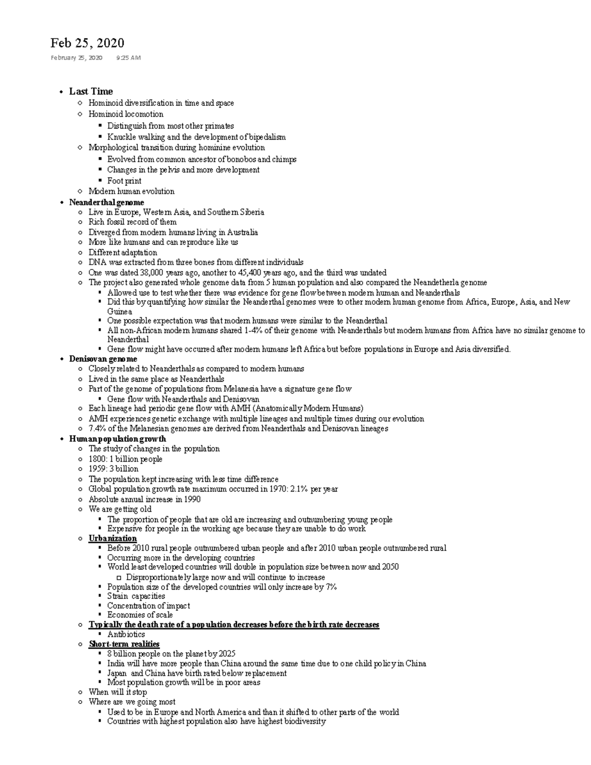 Urbanization - Notes - Warning: TT: undefined function: 32 /DVW 7LPH ż ...