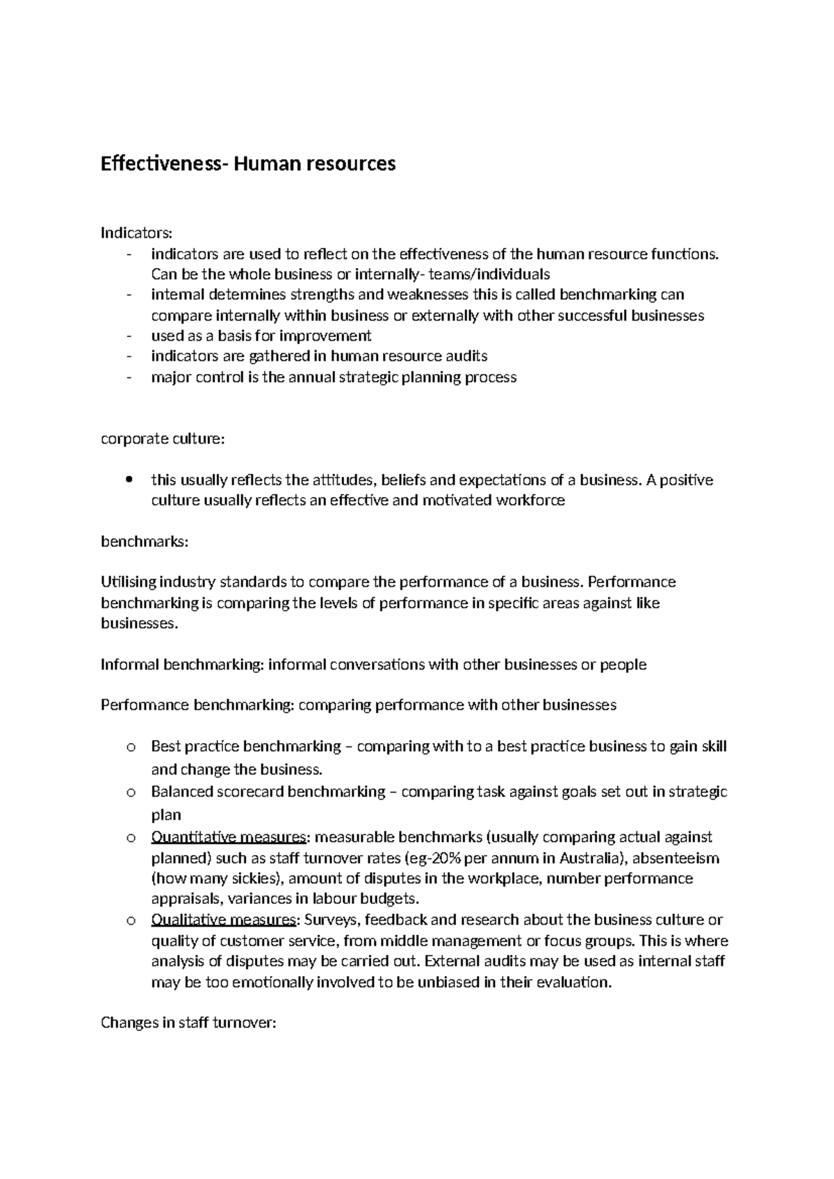 human resources effectiveness human resources - Effectiveness- Human ...