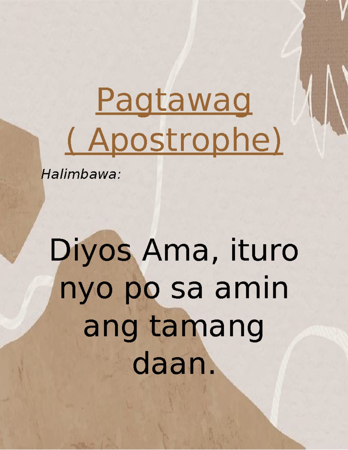 Danica-jacob - Social psychology - Pagtawag ( Apostrophe) Halimbawa ...