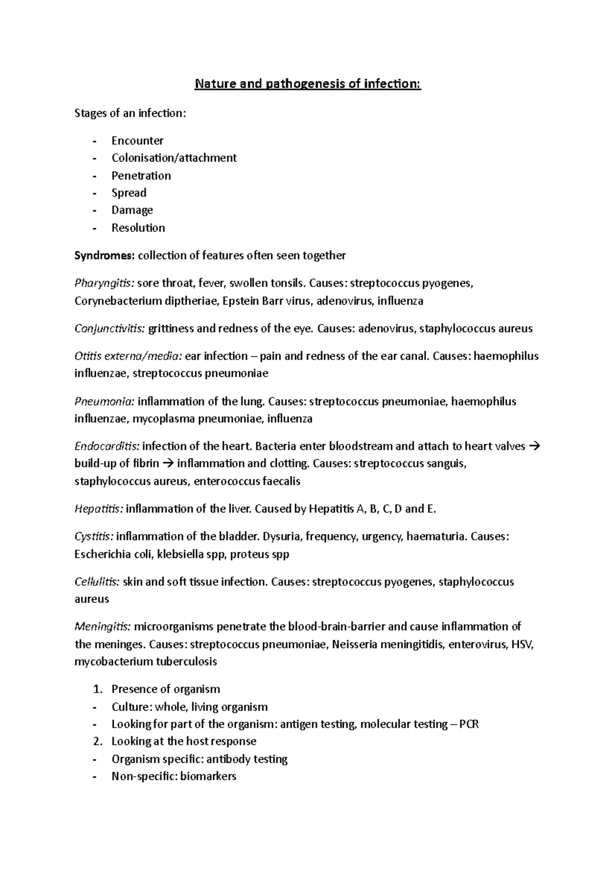Nature and pathogenesis of infection - Nature and pathogenesis of ...