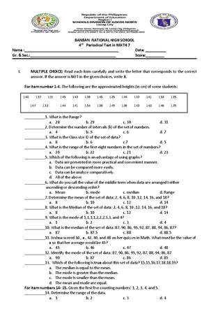 Pdfcoffee - Haiqpqoeuoe0q9w7jdnsnx - FIRST PERIODICAL TEST MATHEMATICS ...