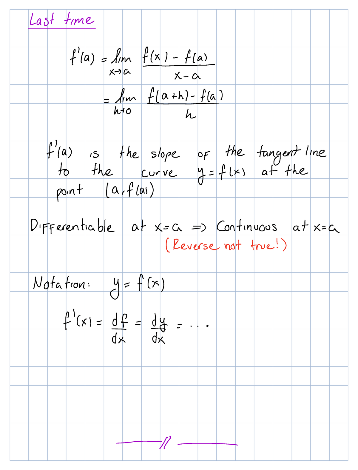 3.2 Derrivatives of polynomials and exponential function - MTH 154 ...