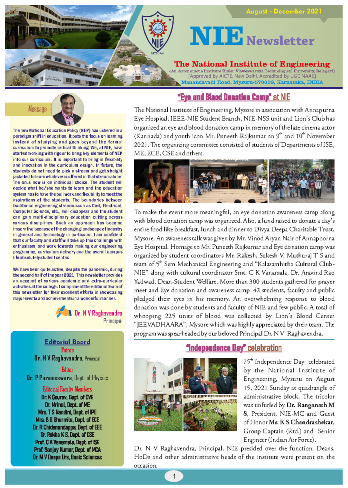 Final To Publish Newsletter Aug2021-Dec2021 - NIE Newsletter The ...