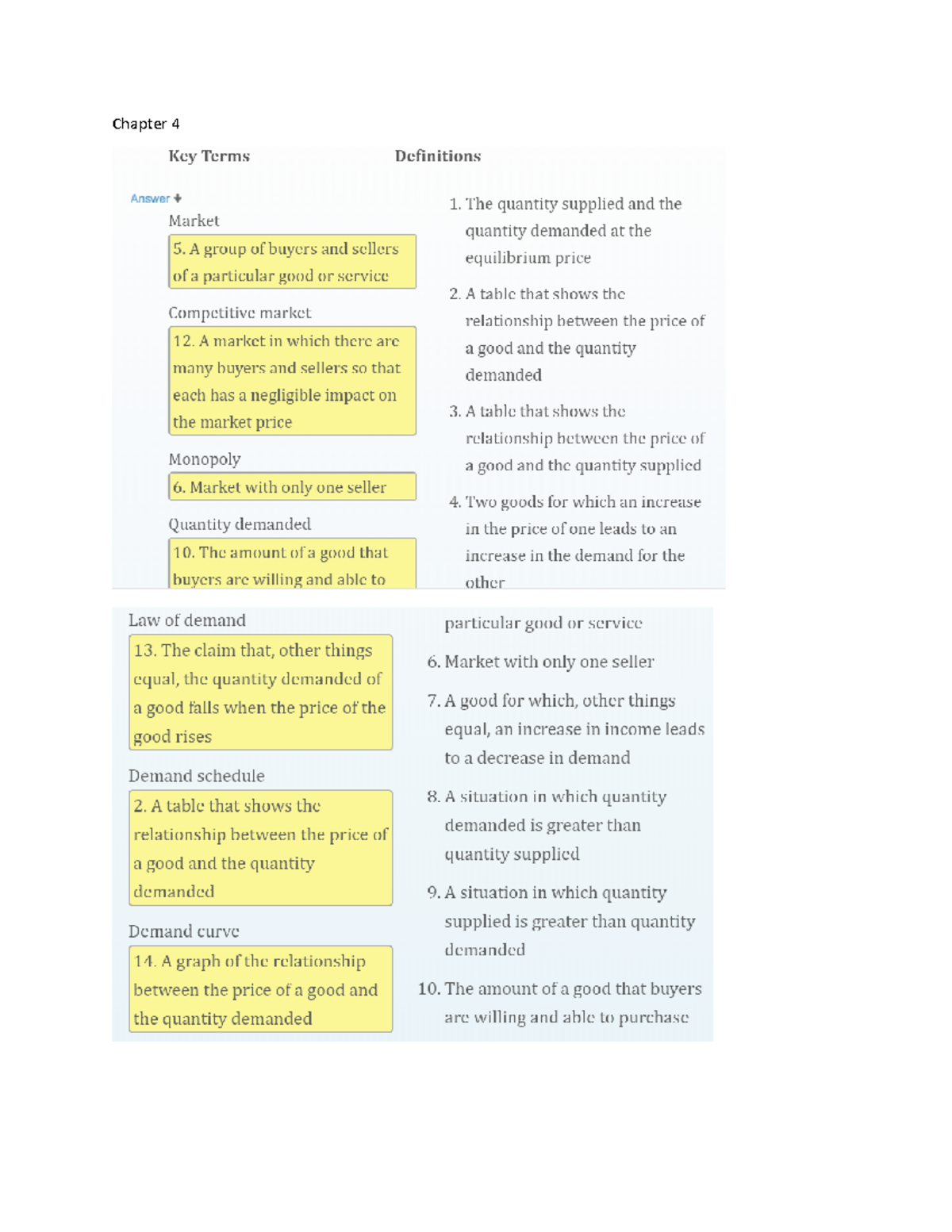 Study Guide Midterm 2 Answers - 11:373:101:01 - Chapter Multiple Choice ...