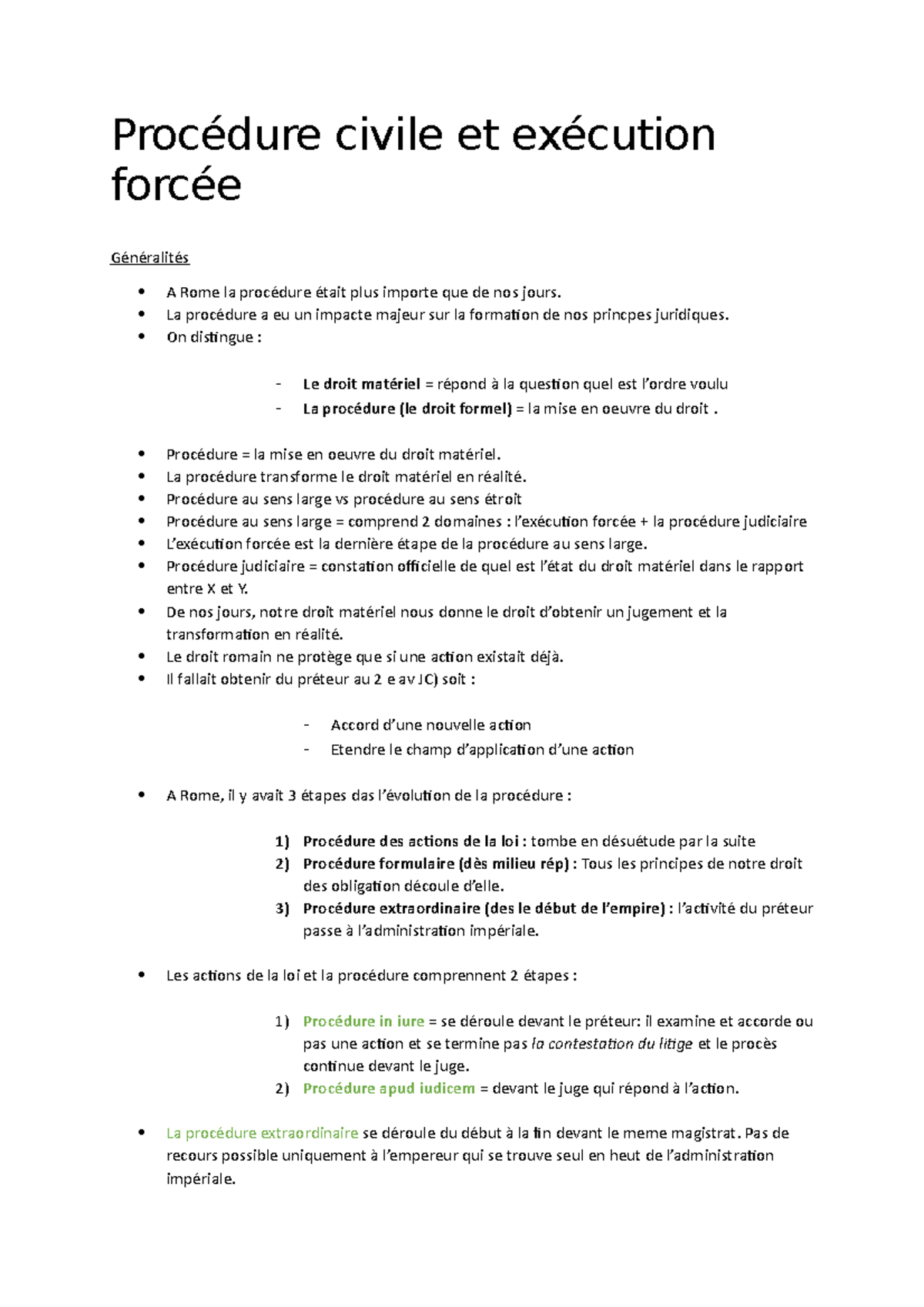 Procédure civile et exécution forcée Procédure civile et exécution forcée Généralités A Studocu Procédure civile et exécution forcée Procédure civile et exécution forcée Généralités A Studocu