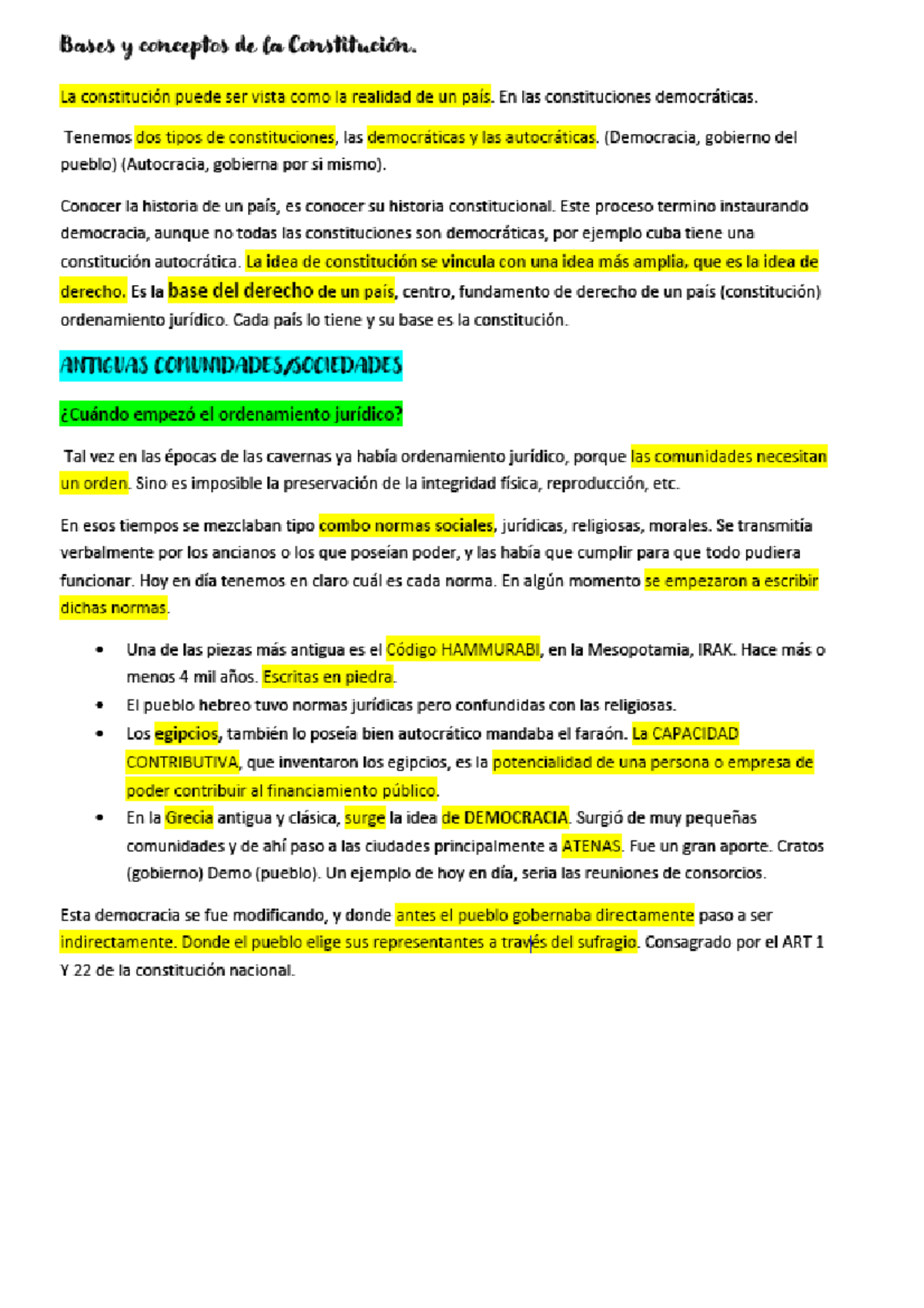 Primer Capitulo, Historia Del Constitucionalismo - Civilizacion Que ...