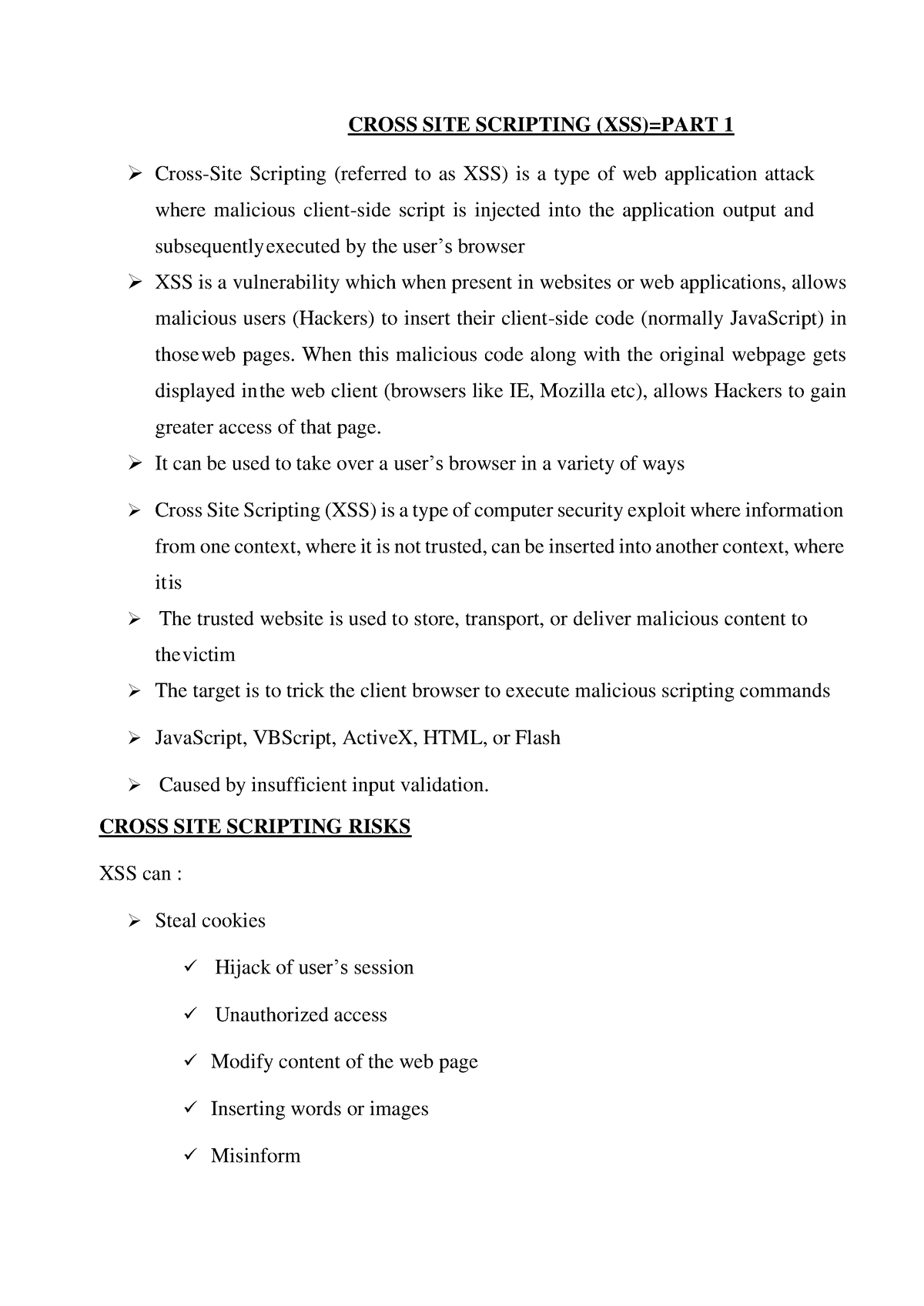 Cross SITE Scripting-PART 1 - CROSS SITE SCRIPTING (XSS)=PART 1 Cross ...