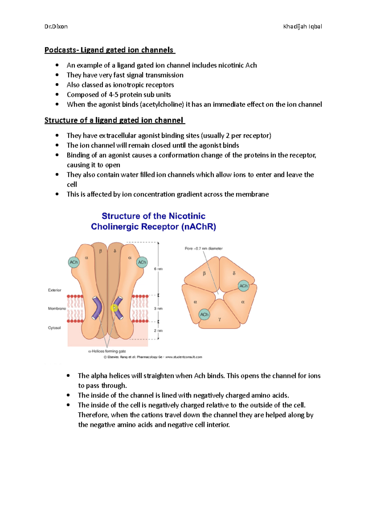 Podcasts ligand gated ion channels - Dr Khadijah Iqbal Ligand gated ion ...