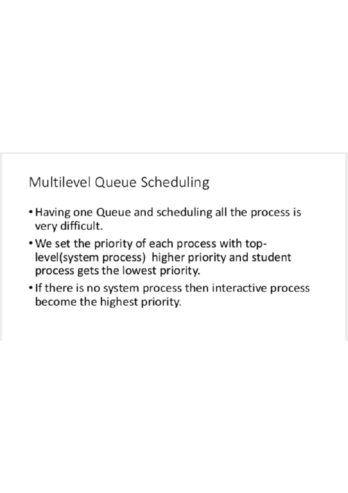 Multilevel Queue Sch + MFQS Completed - B.Tech - Studocu