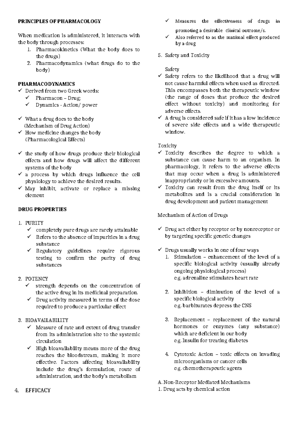 Handout-3 014054 - Pharmacology notes you need - PRINCIPLES OF ...