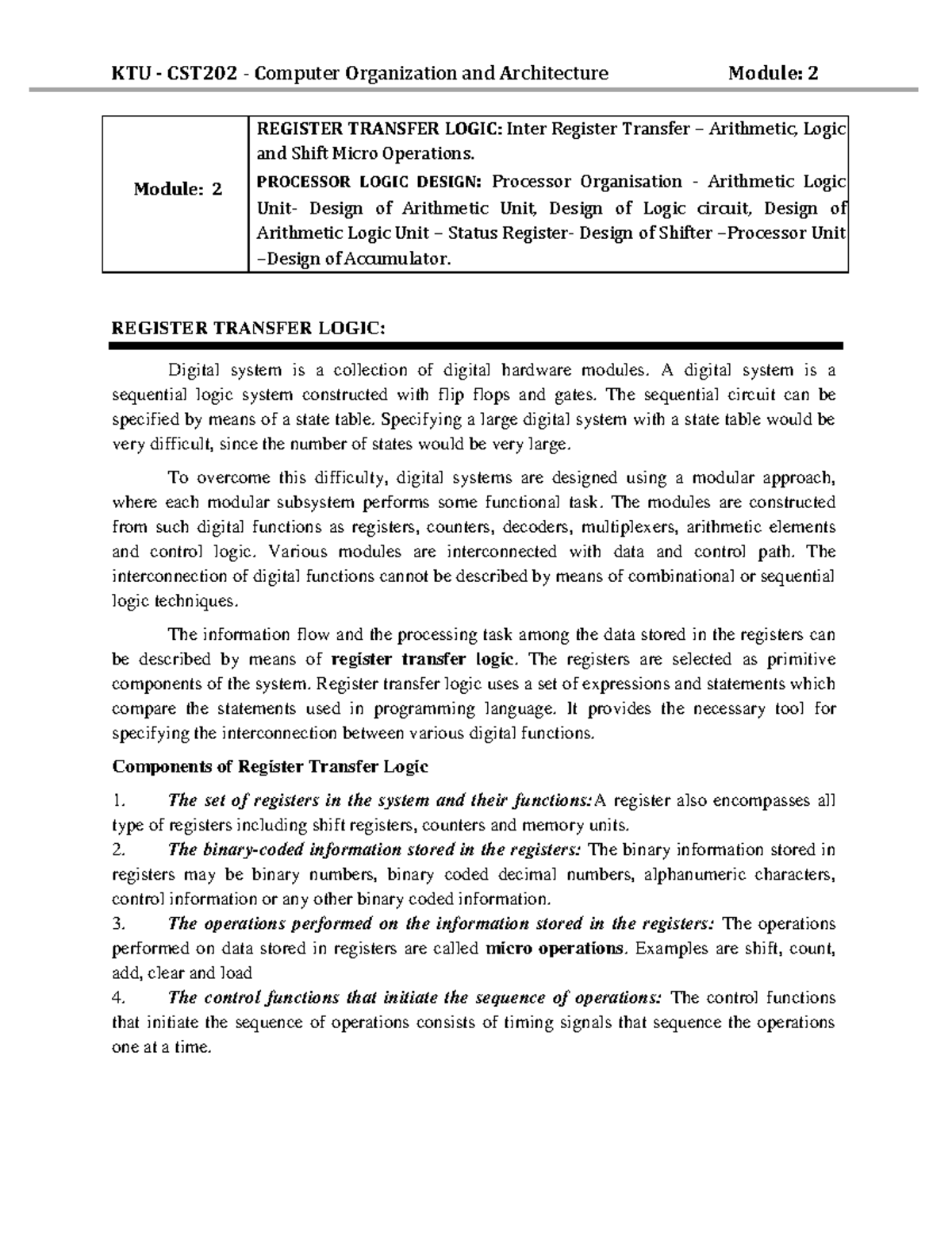 COA-Mod-2 - KTU COA NOTES - Computer Organization And Architecture ...