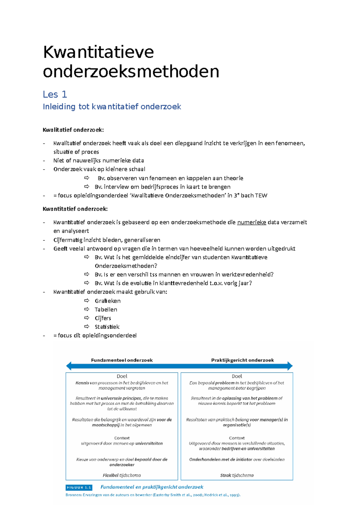 Kwantitatieve Onderzoeksmethoden 22-23 - Kwantitatieve ...