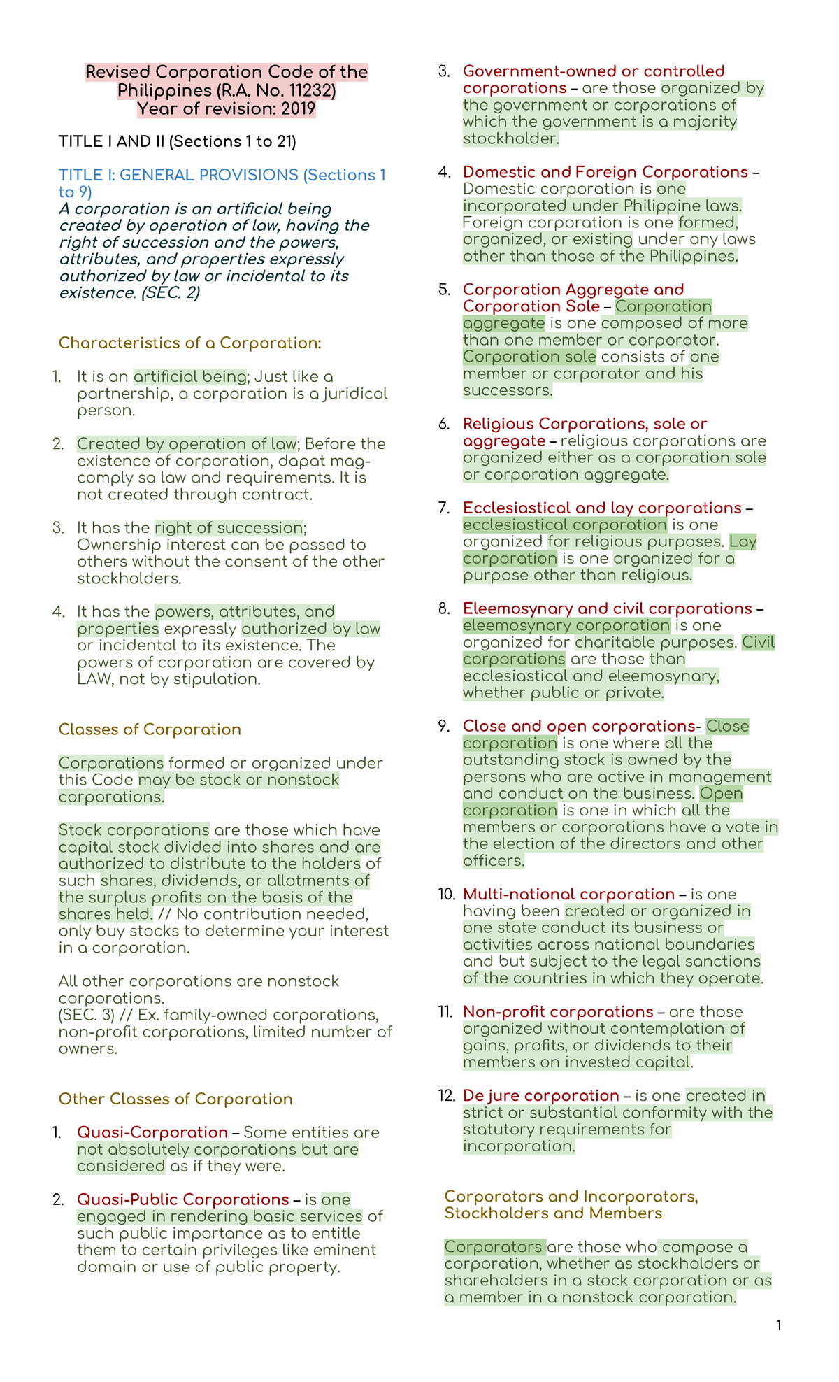 BLR-CORP - CORPORATION - Revised Corporation Code of the Philippines (R ...