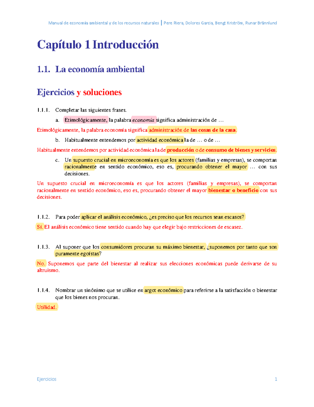 1. Introducción (pp. 1-20) - Capítulo 1 Introducción 1. La Economía ...