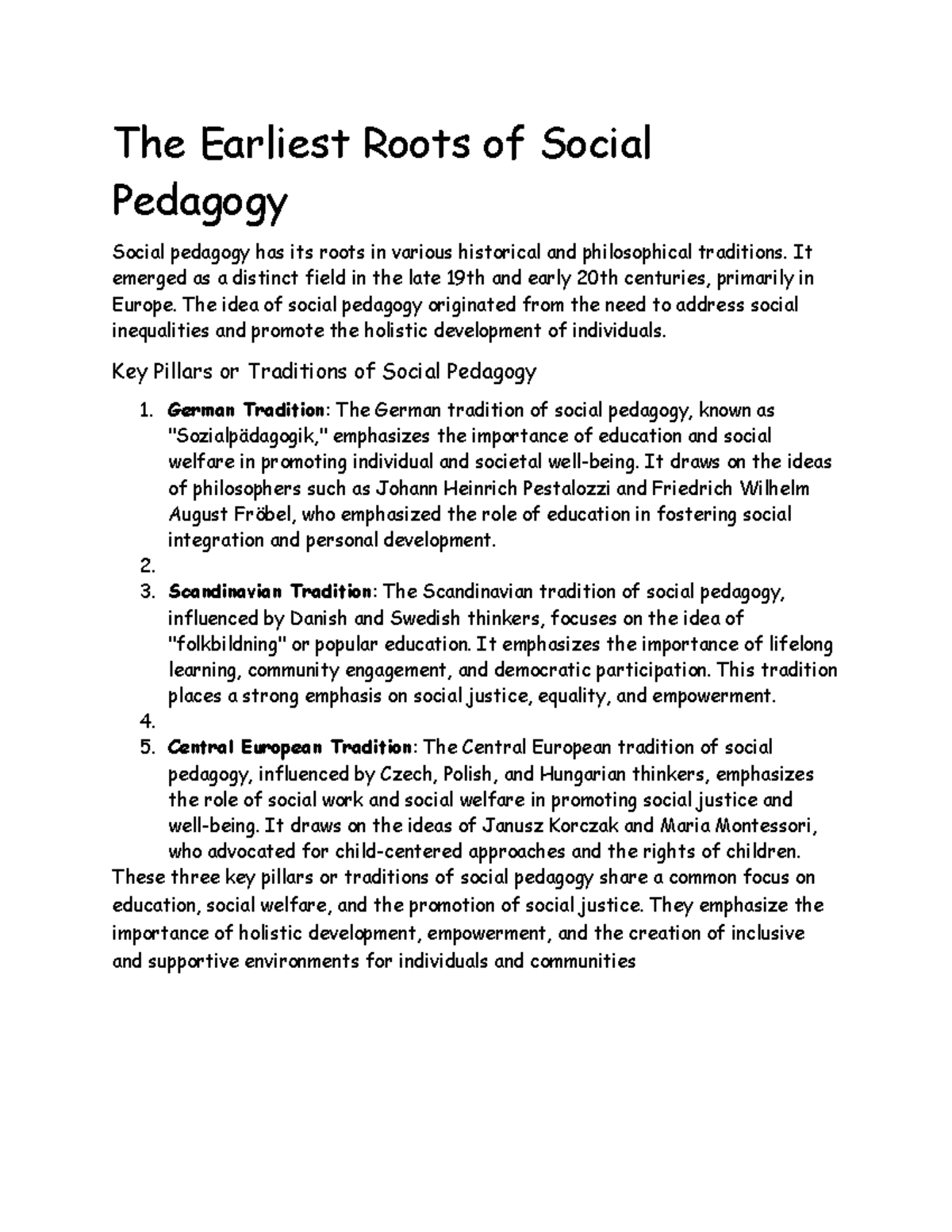 The Earliest Roots of Social Pedagogy - The Earliest Roots of Social ...