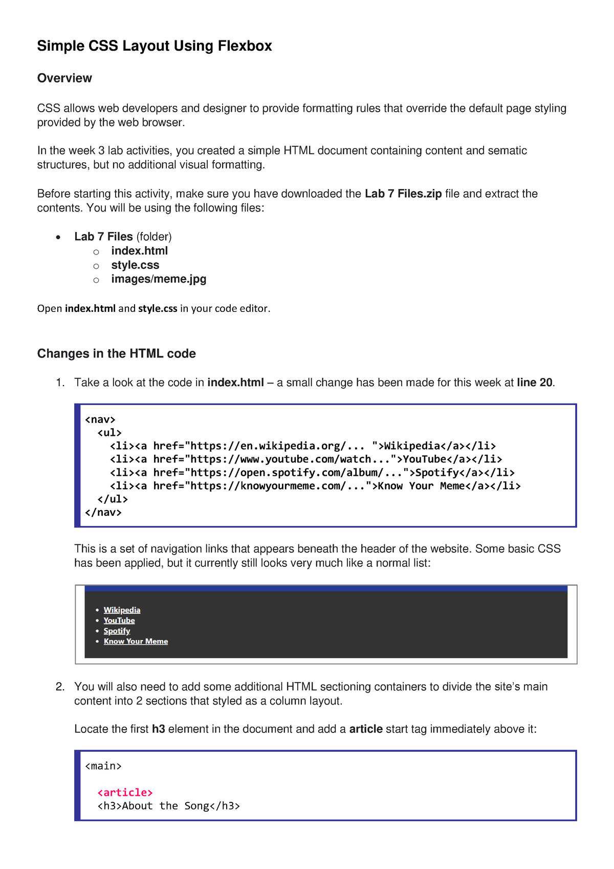 Css Simple Flexbox Layout - Simple CSS Layout Using Flexbox Overview ...