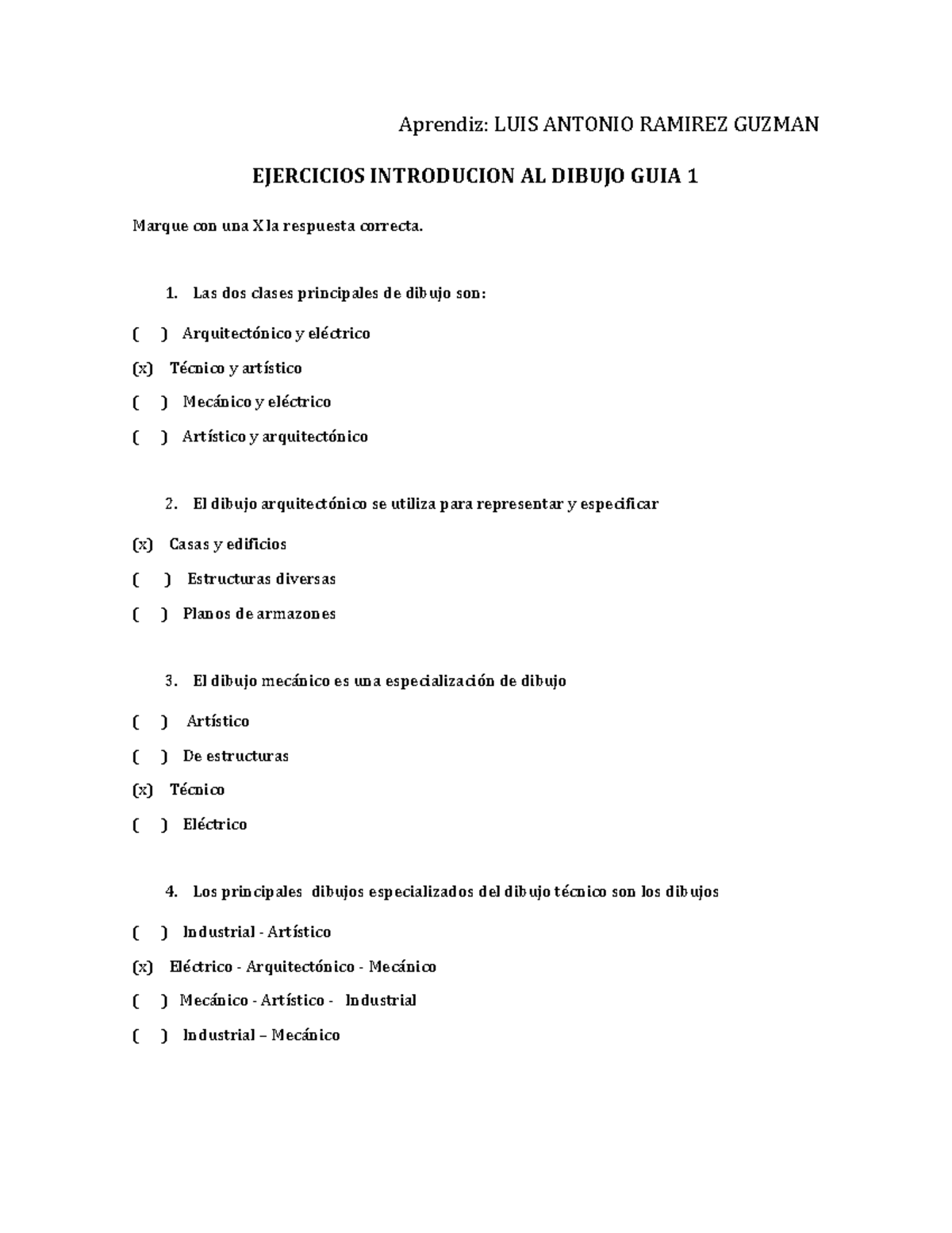 Ejercicios GUIA 1 Y 2 - guia 1 y 2 - Aprendiz: LUIS ANTONIO RAMIREZ ...