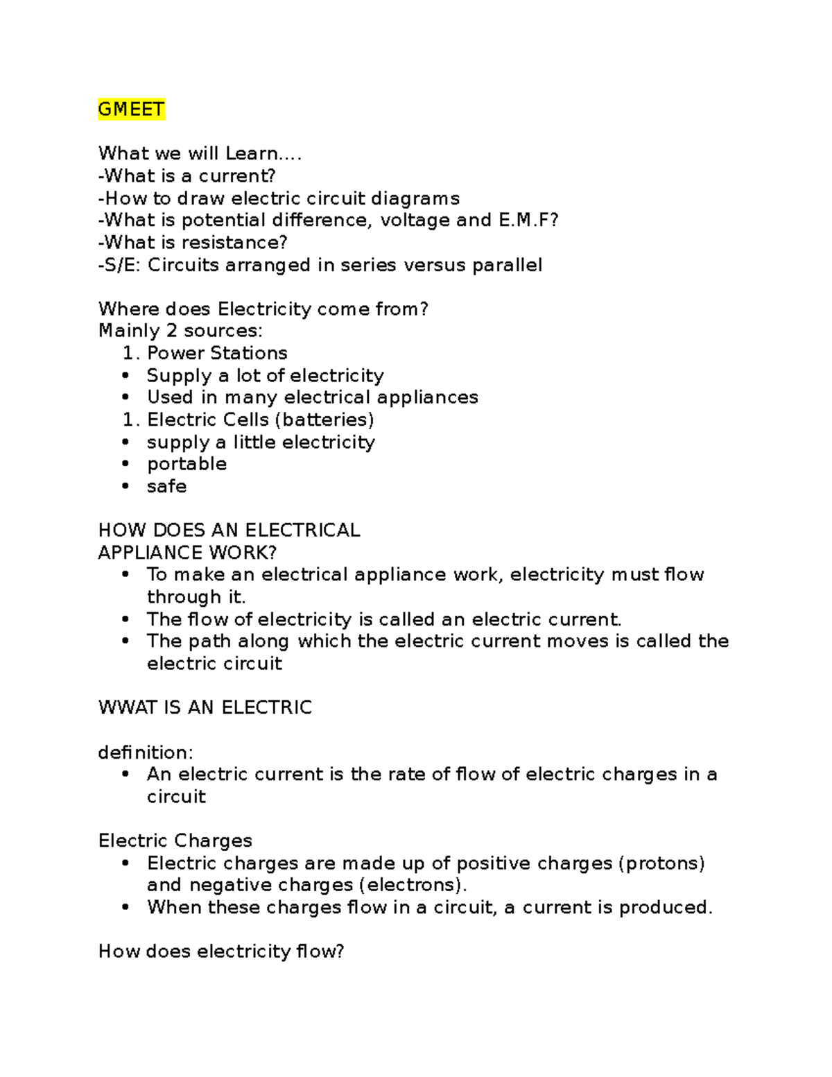 CE 2101. chapter 1 copy - for engineering students - GMEET What we will ...