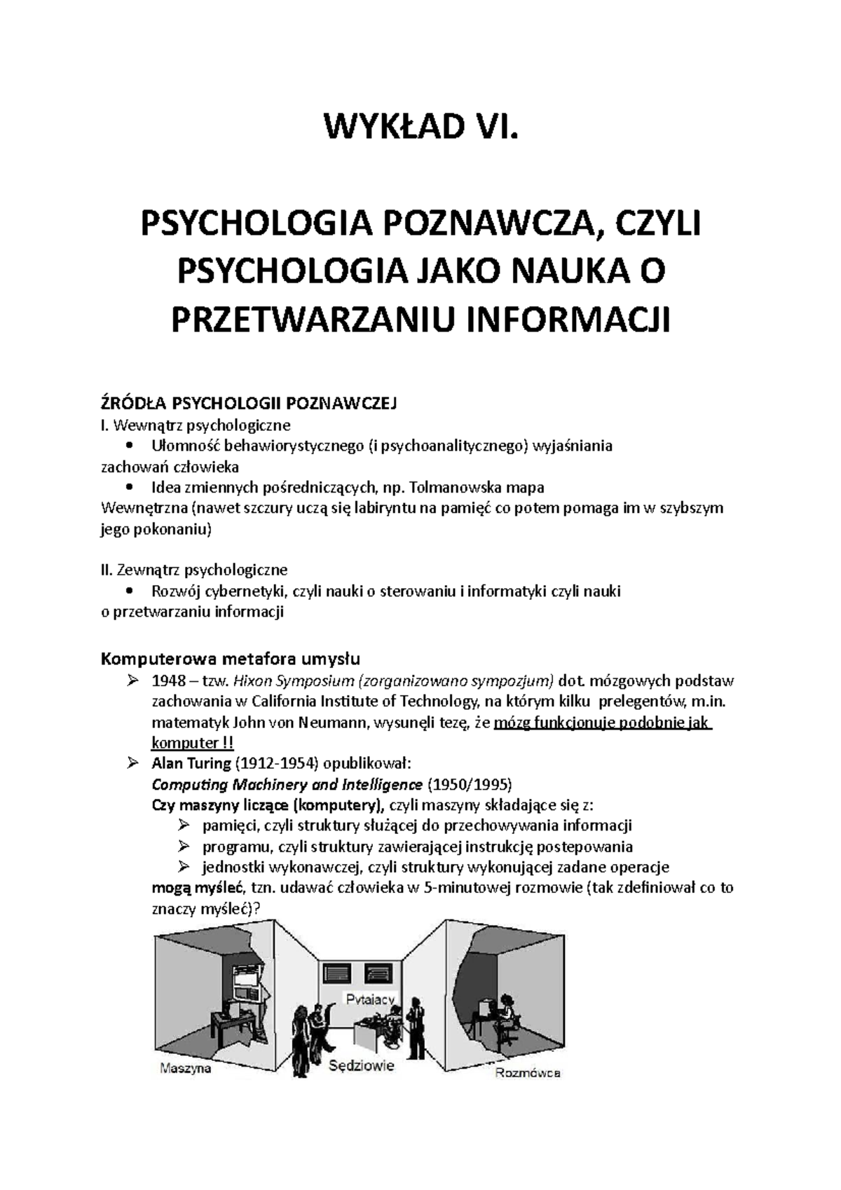 WPR%20-%20WYK%C5%81AD%20VI - WYKŁAD VI. PSYCHOLOGIA POZNAWCZA, CZYLI ...